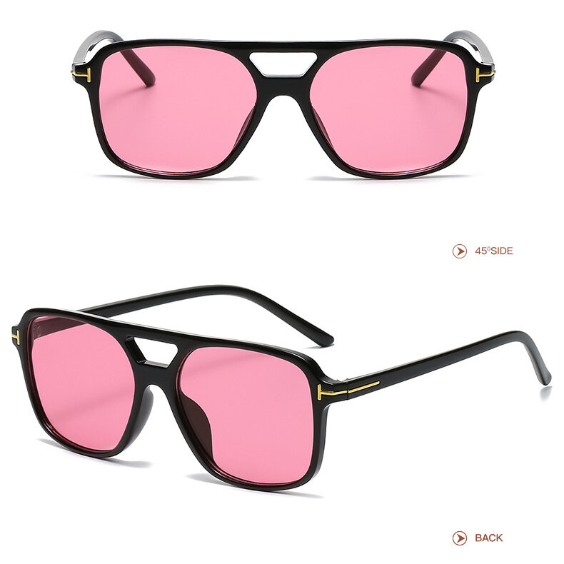 1 Pair Simple Series Daily Solid Color  Women Sunglasses h5 Picture3