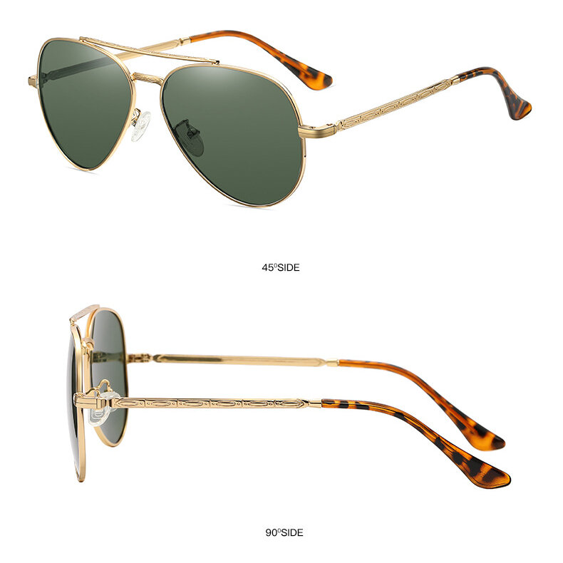 1 paire de lunettes de soleil simples en alliage de couleur unie pour femmes Image5