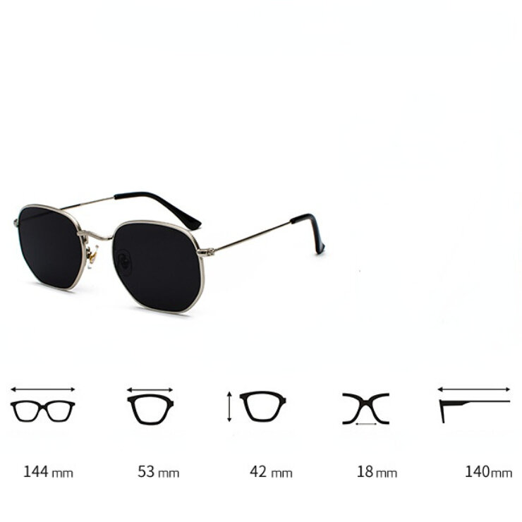 1 Pair Stylish Series Daily Mixed Color Modern Alloy Women's Sunglasses h5Picture7