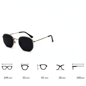 1 Pair Stylish Series Daily Mixed Color Modern Alloy Women's Sunglasses h5 Picture7