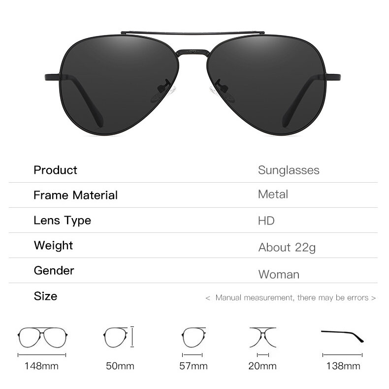 1 paire de lunettes de soleil simples en alliage de couleur unie pour femmes Image7