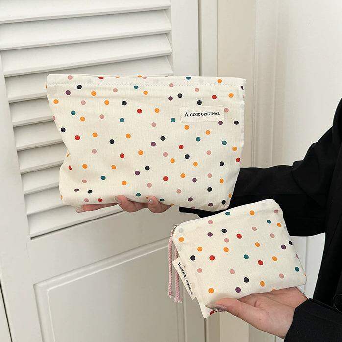 1 Piece Simple Series Elegant Polka Dots Canvas Women's Bags 2