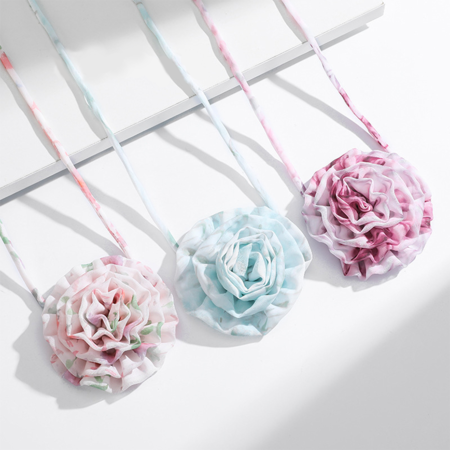 1 Piece Gorgeous Series Designable Flower Shape Organza Lightweight Women's Chokers