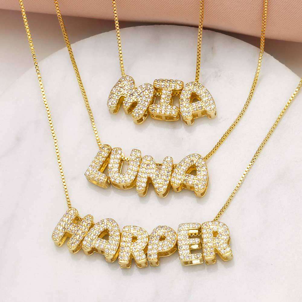 1 Piece Fashionable Series Casual Letter Gold Color Stainless Steel Women's DIY Pendants Picture5