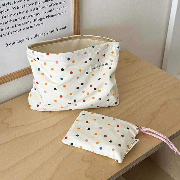 1 Piece Simple Series Elegant Polka Dots Canvas Women's Bags
