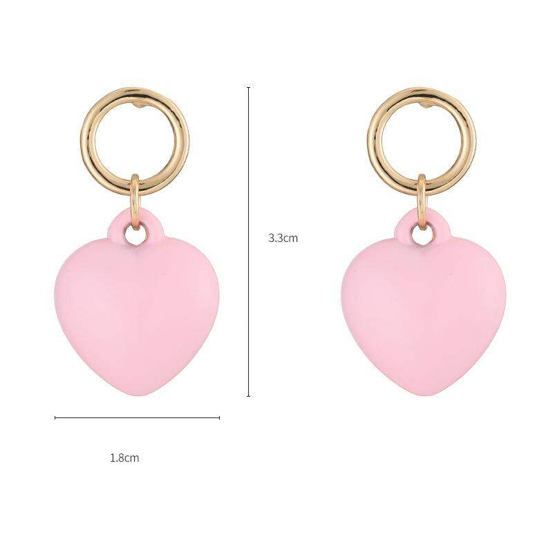 1 pezzo di collana di perline da donna in lega a forma di cuore dolce della serie romantica Immagine7
