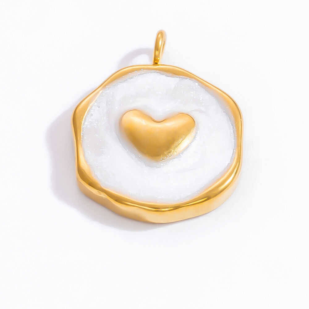 1 Piece Classic Series Retro Bow Knot Pattern Oil- Glazing Stainless Steel Waterproof Gold Color Women's Pendants h5 Picture12