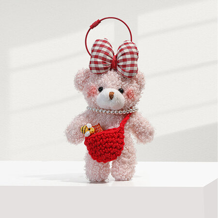 1 Piece Cute Bow Bear Wearring Bag Women's Bag charms 2