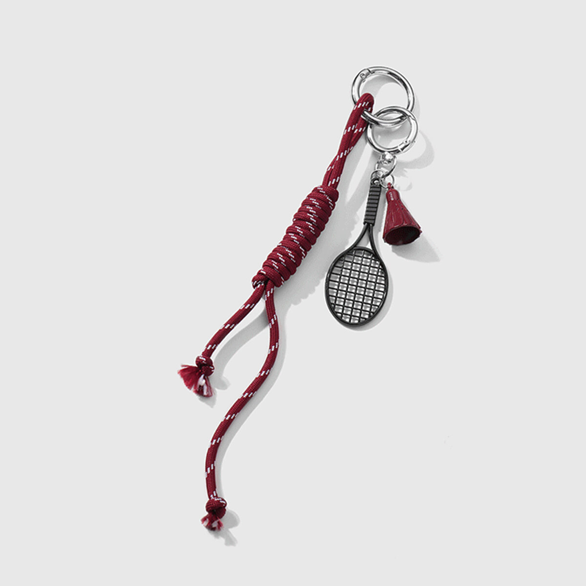 Breloque de sac unisexe en alliage, série simple, motif cœur sportif, 1 pièce h5 Image3