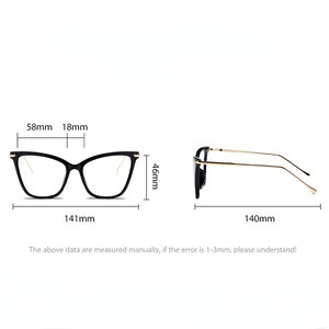 1 Paar Retro- und lässige Cat-Eye-Brille aus Metall mit Blaulichtfilter für Damen h5 Bild6