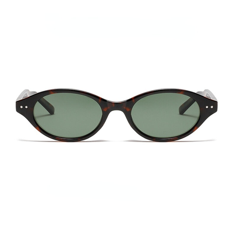 1 Pair of Simple and Elegant Leopard - Print Patchwork Women's Sunglasses