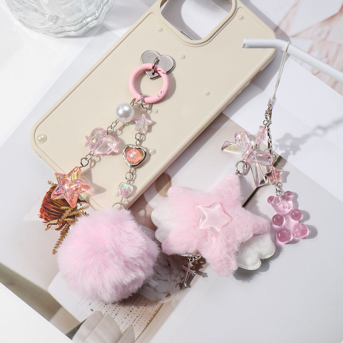 1 Piece Simple Series Sweet Bow Knot Resin Women's Bag Charms