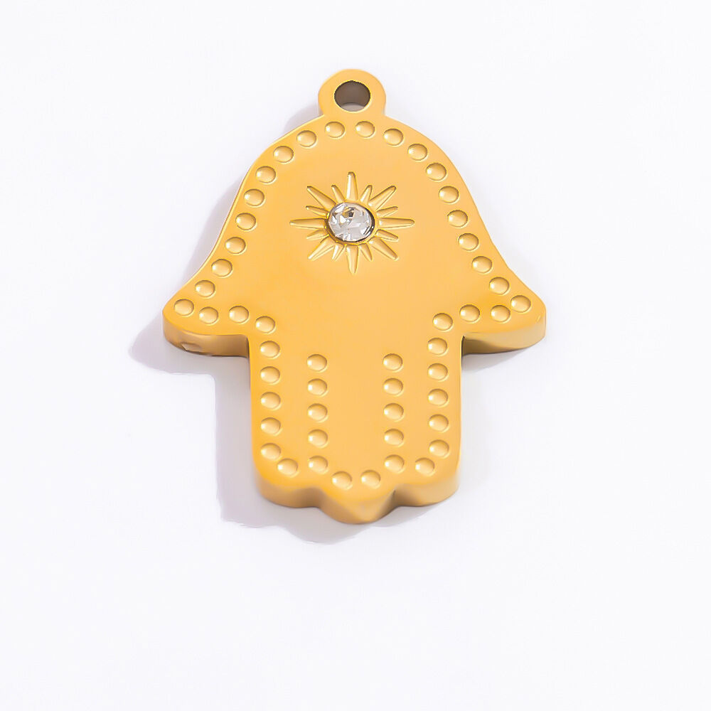 1 Piece Luxurious Series Delicate Eye Pattern Personalized Stainless Steel Waterproof Gold Color Women's Pendants Picture8