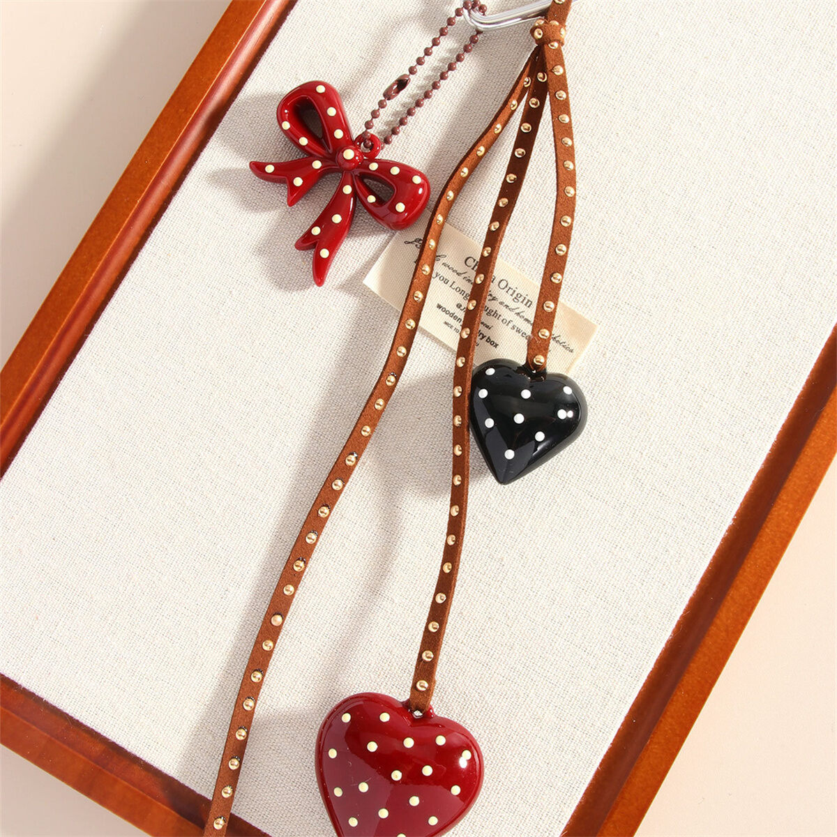 1 Piece Simple Series Cute Heart Rayon Women's Bag Charms Picture5