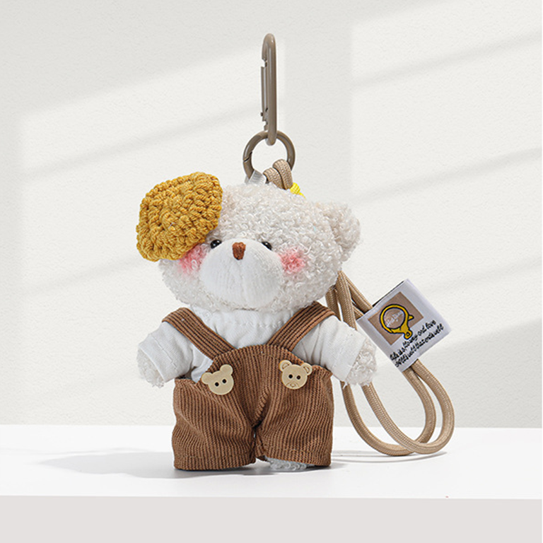 1 pièce Adorable Series Sweet Artist Bear Breloques de sac femme en rayonne exquise h5 Image4