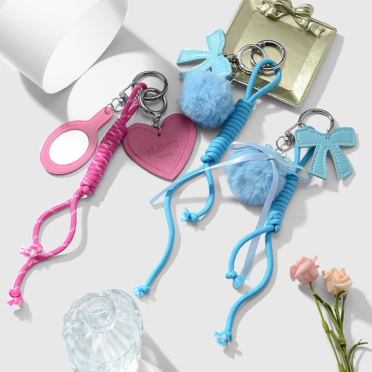 1 Piece Romantic Series Sweet Heart Alloy Women's Bag Charms
