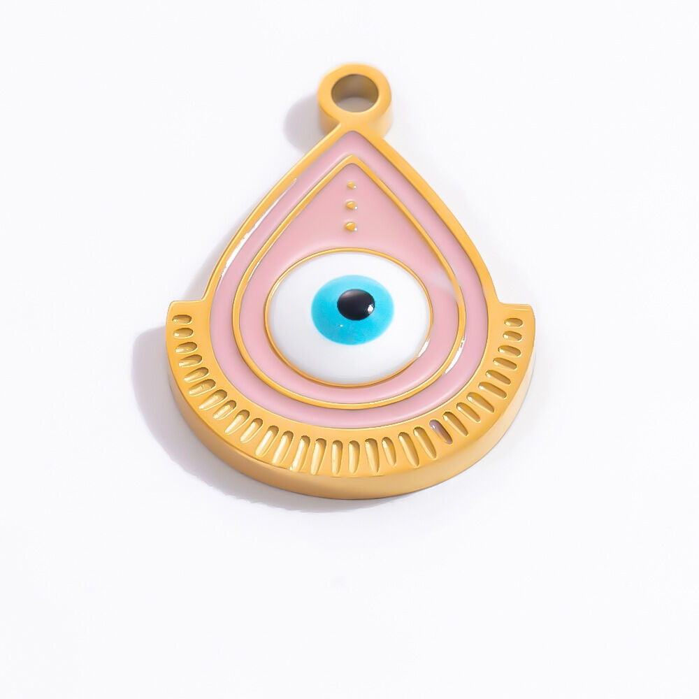 1 Piece Luxurious Series Delicate Eye Pattern Personalized Stainless Steel Waterproof Gold Color Women's Pendants h5 Picture12