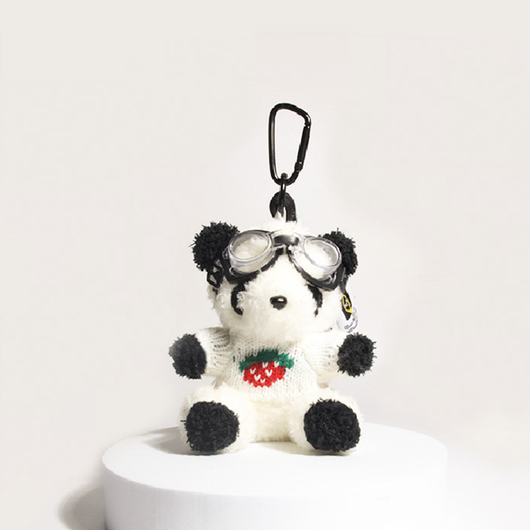 1 ciondolo per borsa da donna in rayon della serie Romantic Series Sweet Animal.