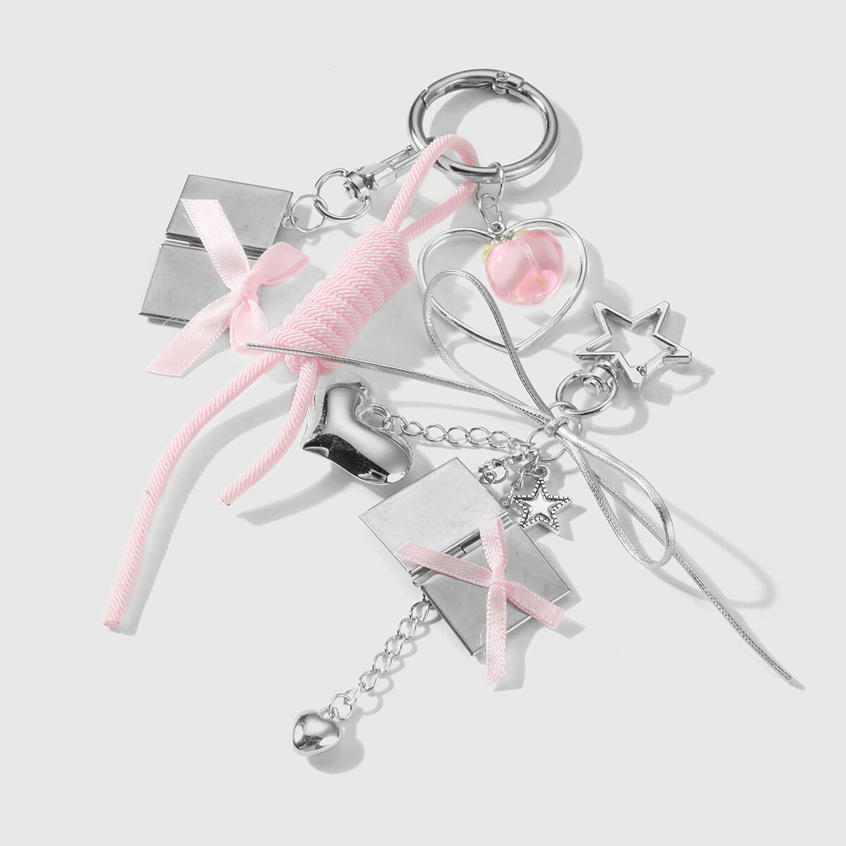 1 Piece Romantic Series Sweet Heart Alloy Women's Bag Charms