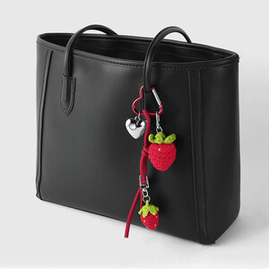 1 pezzo di ciondolo per borsa da donna in lega a forma di pianta dolce, serie semplice h5 Immagine3