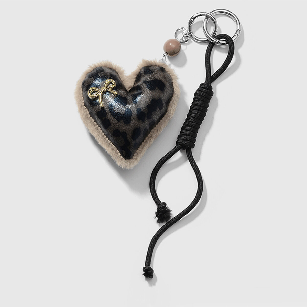 1 pezzo semplice serie retrò leopardo stampa lega borsa donna ciondoli h5 Immagine5