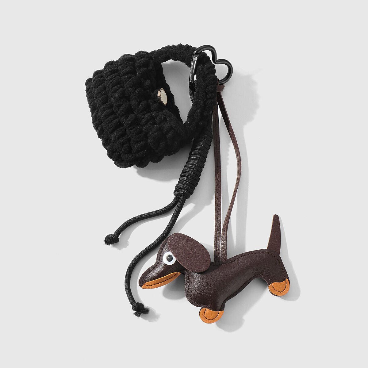 1 Piece Simple Series Cute Animal Leather Women's Bag Charms