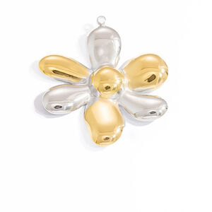 1 Piece Trendy Series Classic Flower Shape Stainless Steel Waterproof Gold & Silver Mixed Color Women's Pendants h5 Picture9