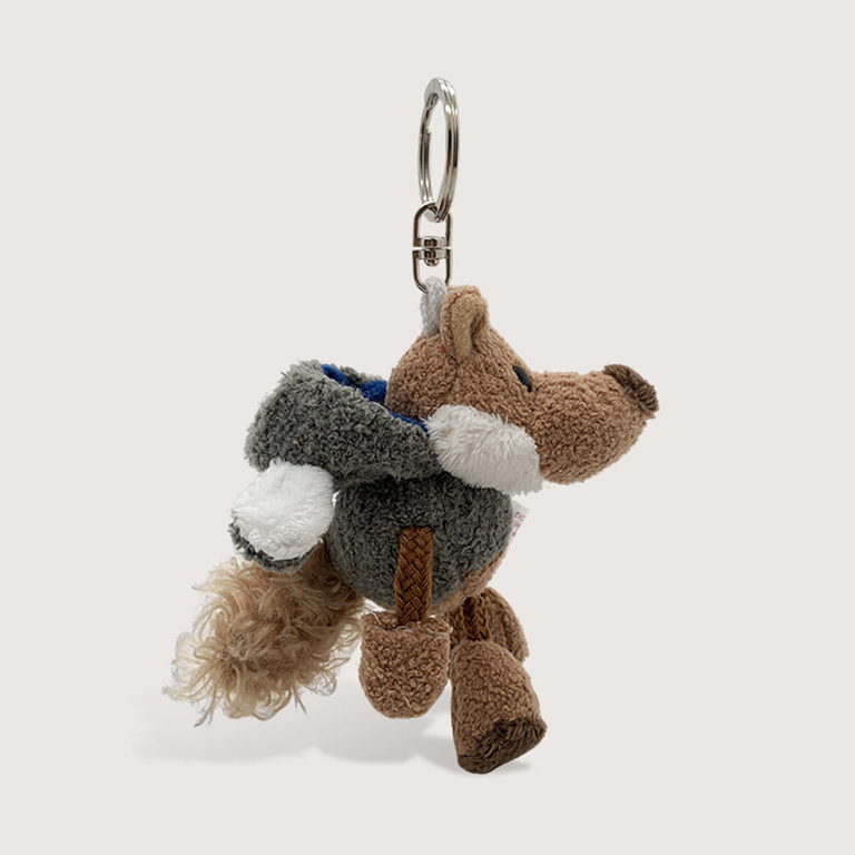 1 Piece Downy Series Natural Wolf Adorable Rayon Women's Bag charms 2