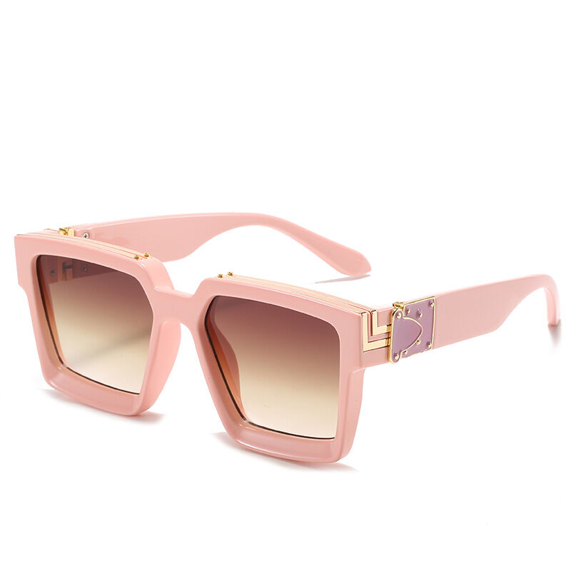 1 Pair of Wide  Brimmed Large  Frame Stylish and Retro Unisex Sunglasse Picture5