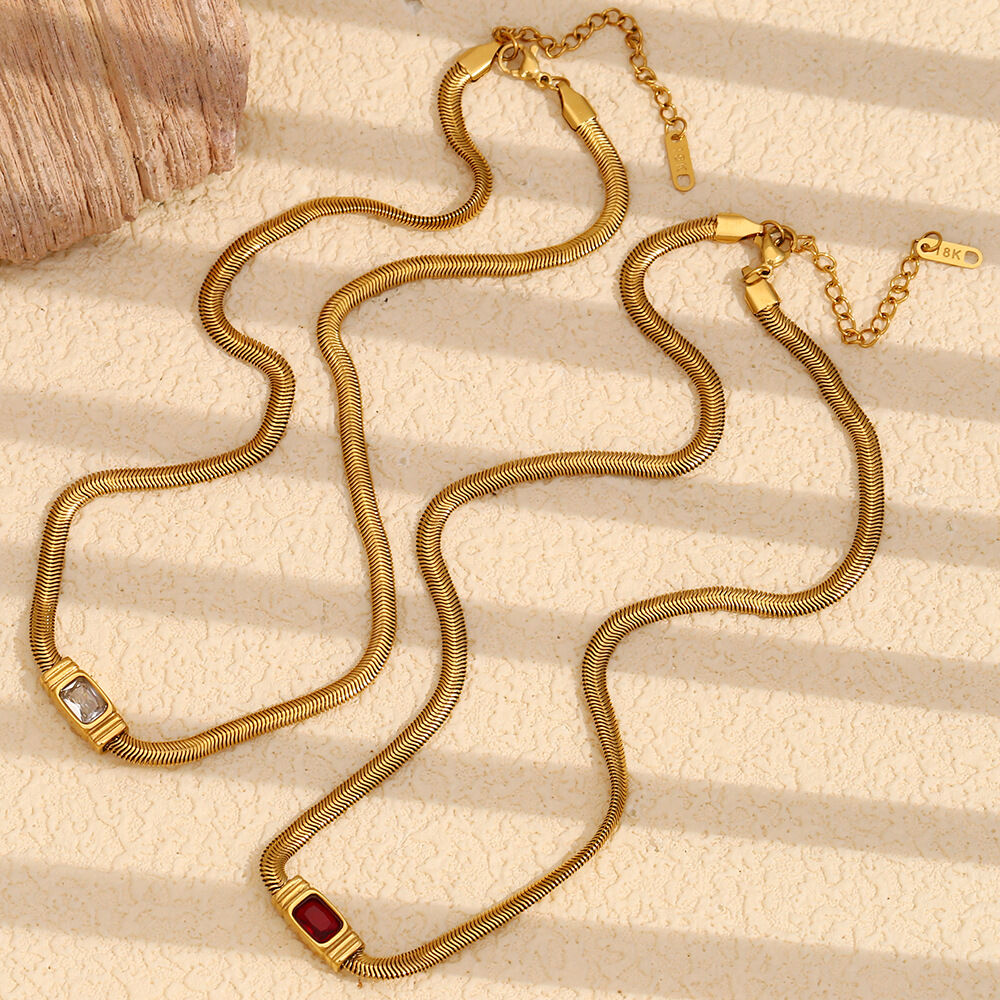 1 Piece Luxurious Series Retro Geometric Stainless Steel Waterproof Gold Color Women's Chain Bracelets h5Picture5