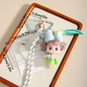 1 Piece Lovely Series Cute Bow Knot Baby Doll Rayon Women's Bag Charms h5 Picture10