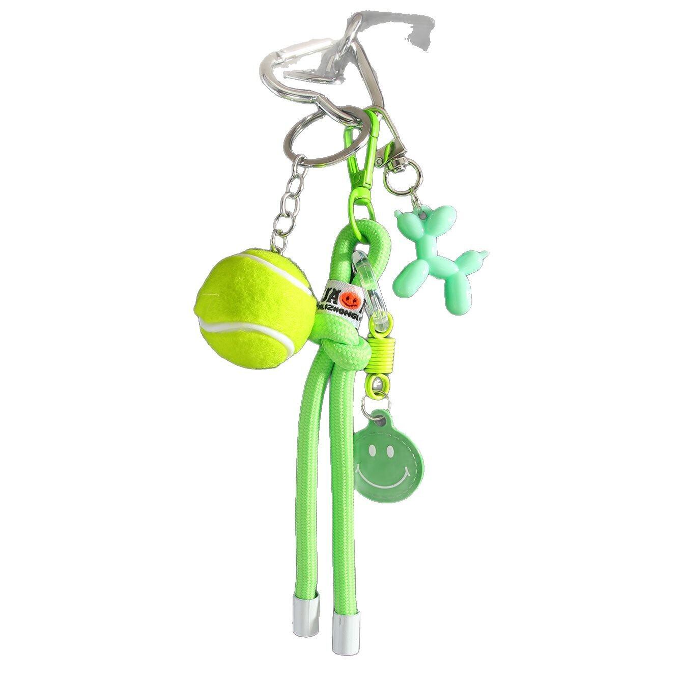 1 Piece Sport Series Vivid Tennis Garniture Smiling Face Alloy Women's Bag Charms h5 Picture6