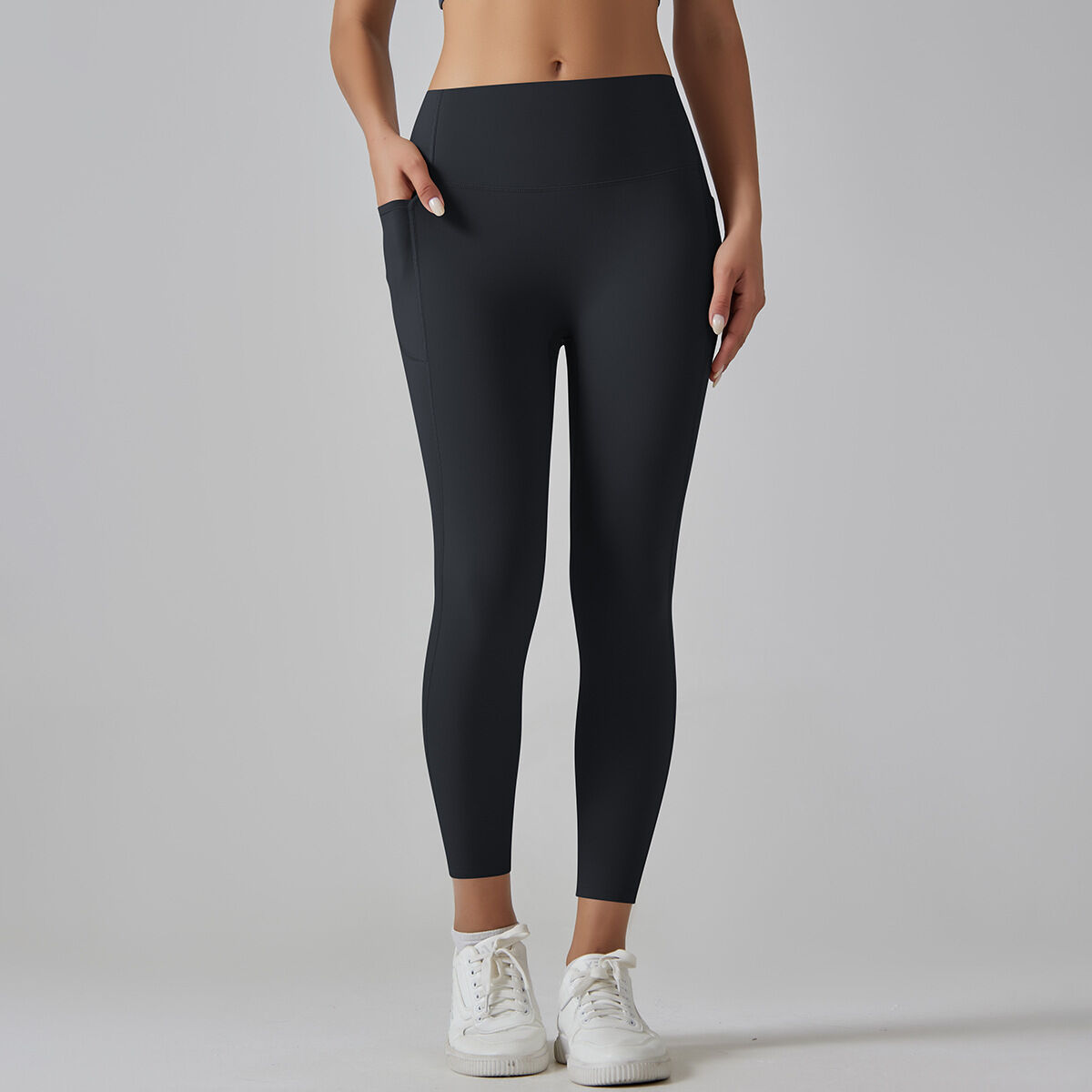 1 Piece High Waisted Nude Yoga Pants Seamless Women's Exercise Pants Picture10