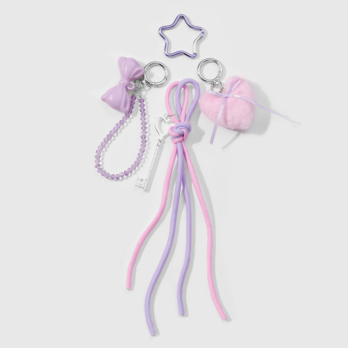 1 Piece Romantic Series Sweet Heart Alloy Women's Bag Charms 2