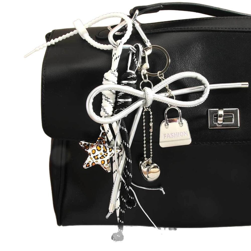 1 pieza de dijes para bolso de mujer de PU con diseño de estrella diaria de serie simple h5Imagen5