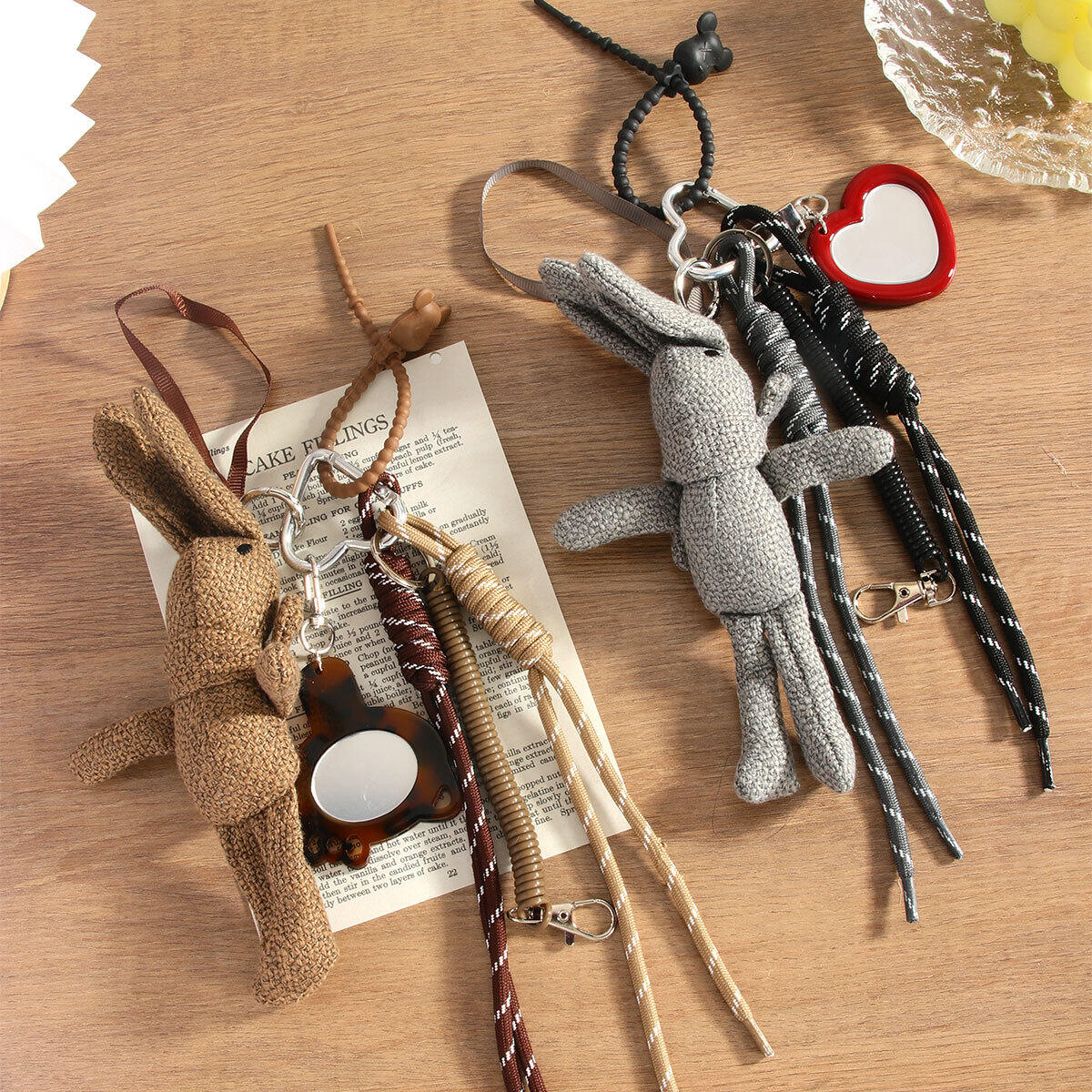 1 Piece Simple Series Cute Animal Canvas Women's Bag Charms