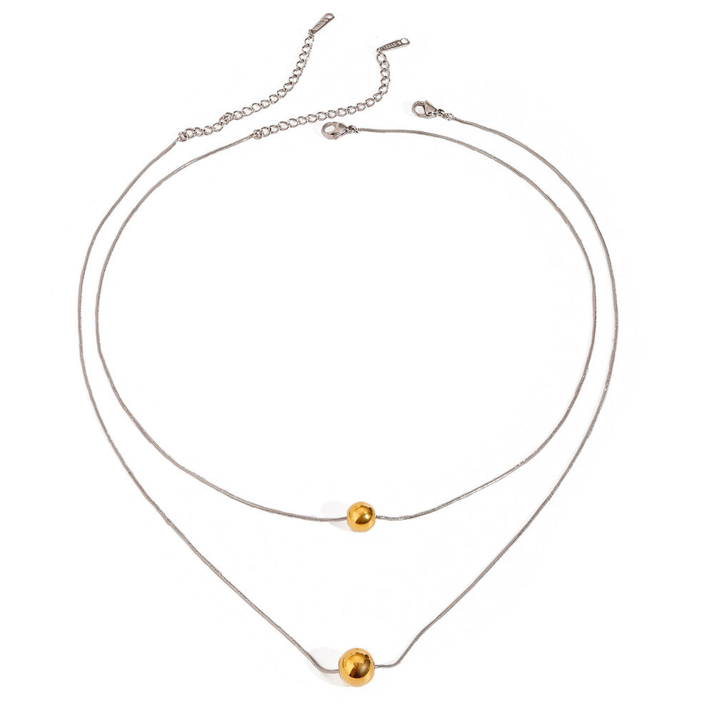 1 piece simple series style round stainless steel gold plated women pendant necklaces h5Picture7