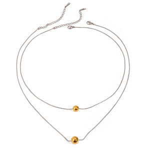 1 piece simple series style round stainless steel gold plated women pendant necklaces h5 Picture7