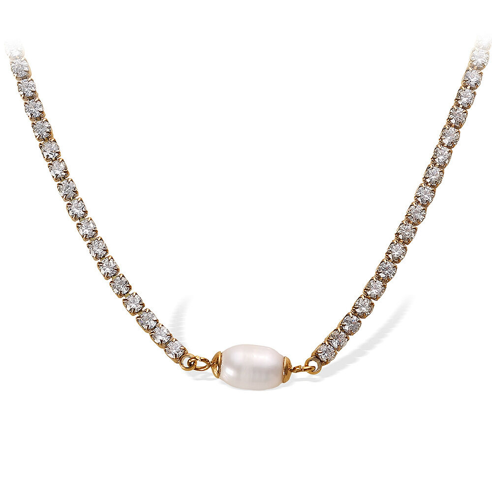 1 Piece Classic Series Retro Geometric Titanium Steel Gold Color Women's Chain Necklaces h5Picture10