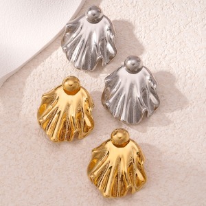 1 Paar Luxuriöse Damen-Ohrstecker Mit Blumenmotiv Aus Titanstahl In  h5 Bild3