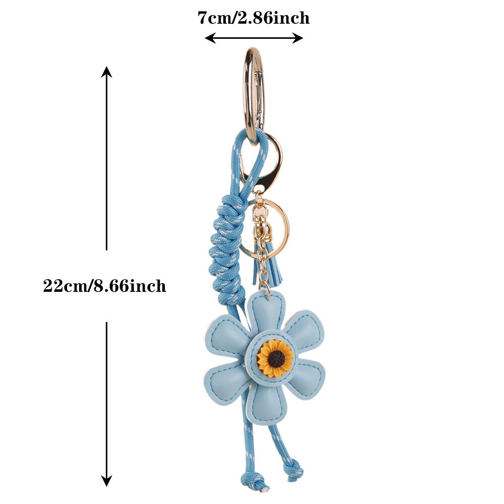 1 Stück Romantische Serie Süße Blume PU Damen Taschenanhänger h5 Bild5