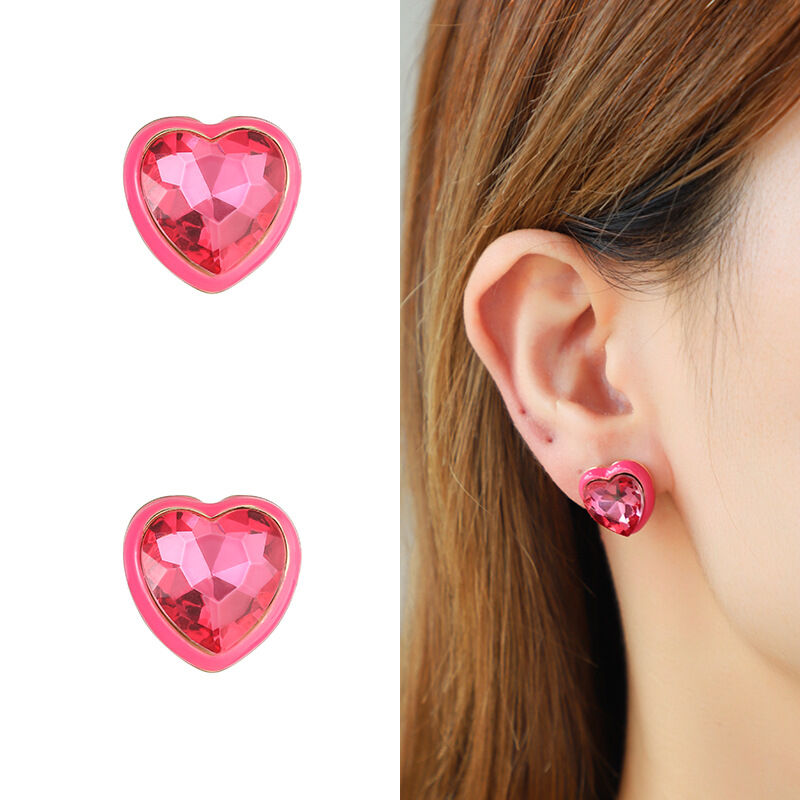 1 Pair Romantic Series Elegant Heart Alloy Women's Earrings Set h5 Picture3