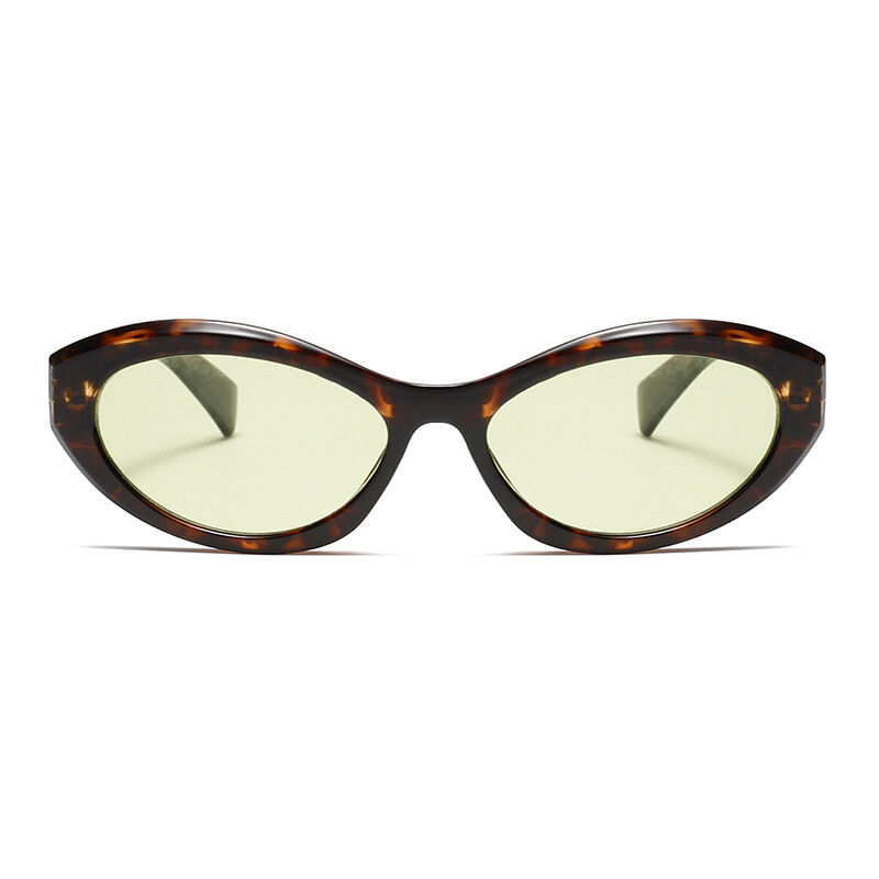 1 Pair Simple Series Daily Leopard Print Plastic Women Sunglasses 2