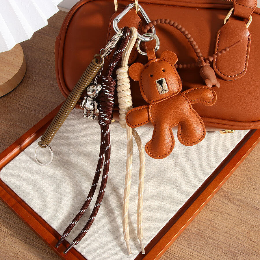 1 pezzo semplice serie quotidiana animale PU borsa da donna ciondoli
