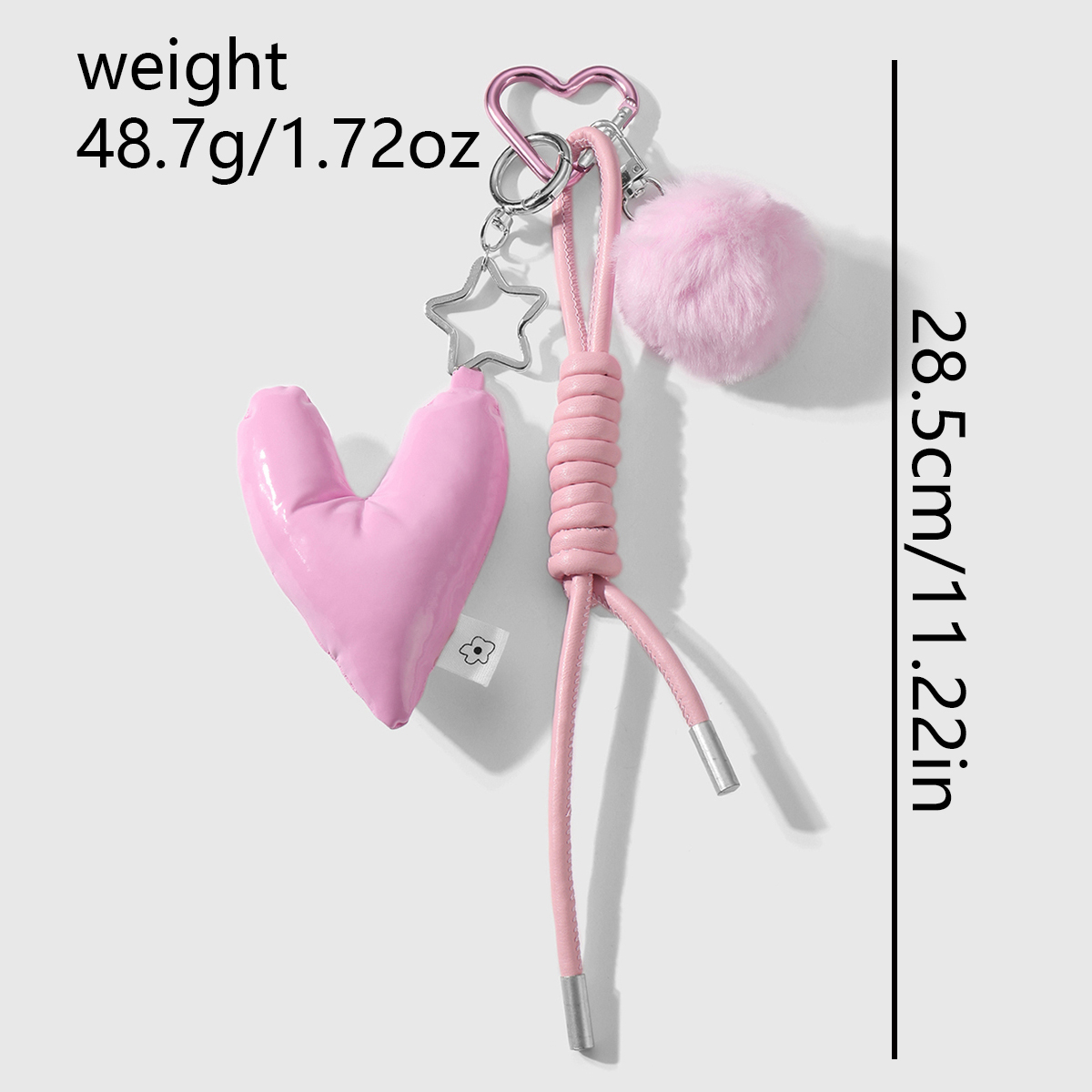 1 stuk Eenvoudige serie Sweet Heart Alloy Geen platingmateriaal Dames tasbedels h5 Afbeelding9