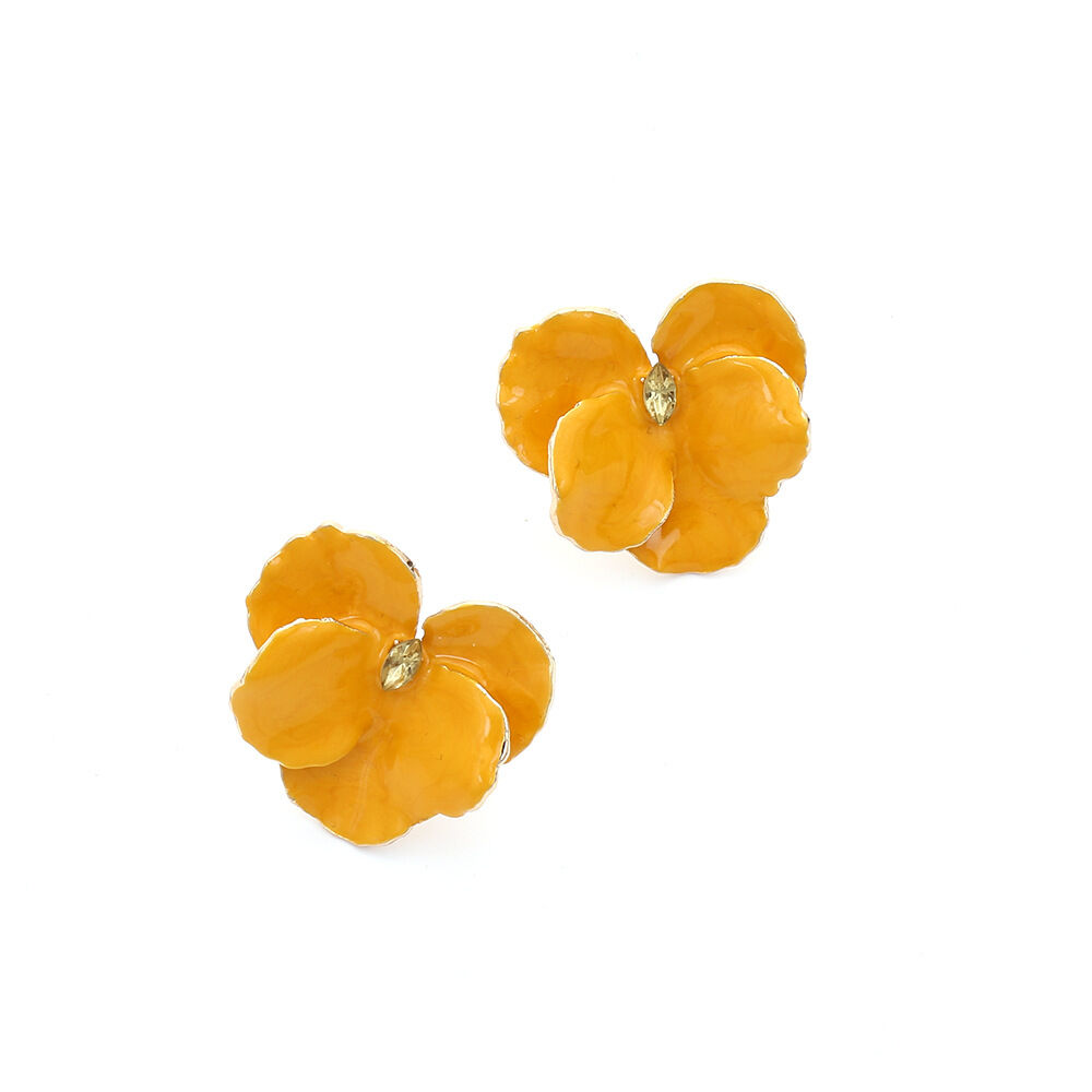 1 paar romantische retro bloem oorbellen met strass steentjes voor dames h5Afbeelding6
