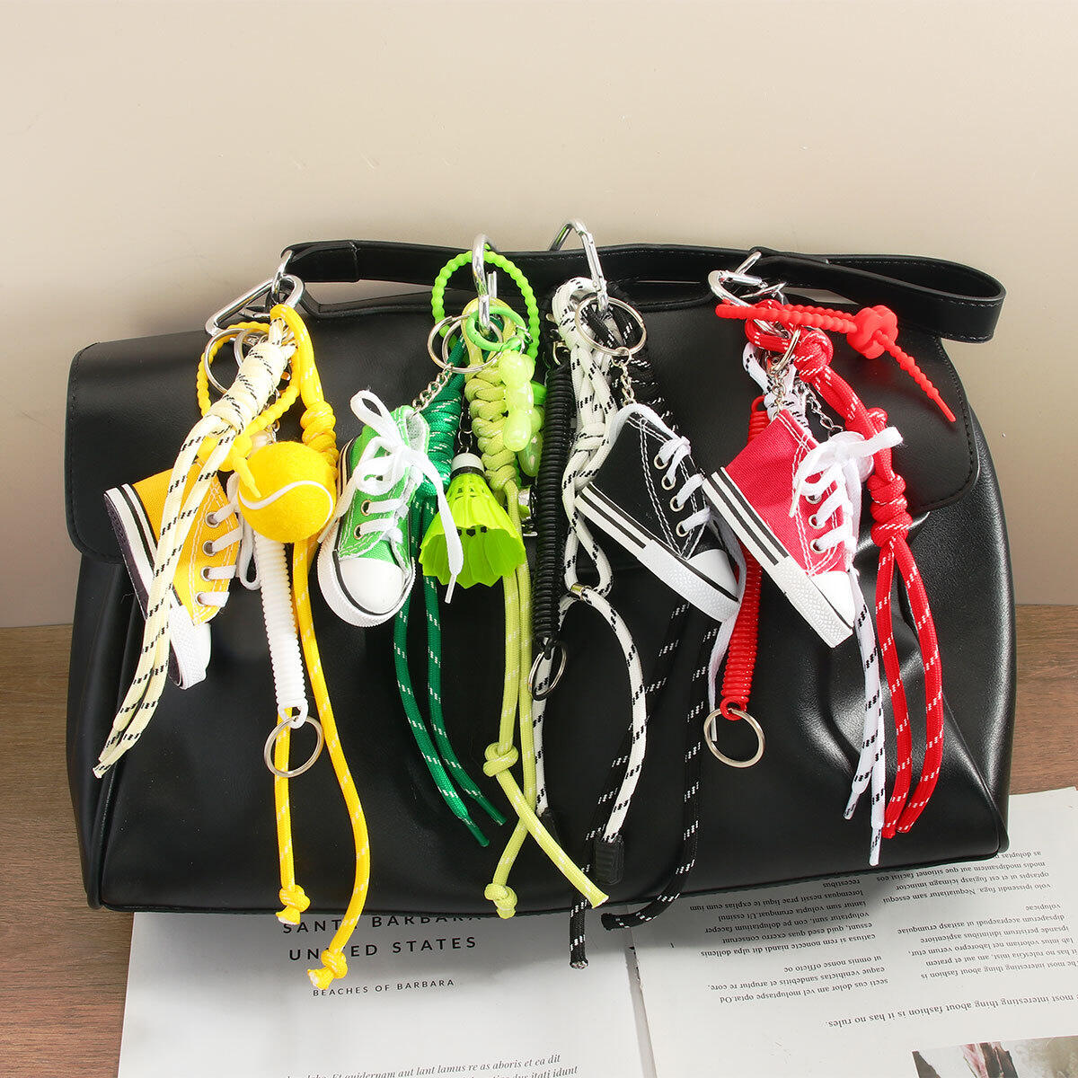 1 Piece Sport Style Mini Sneaker & Tennis Women's Bag Charms