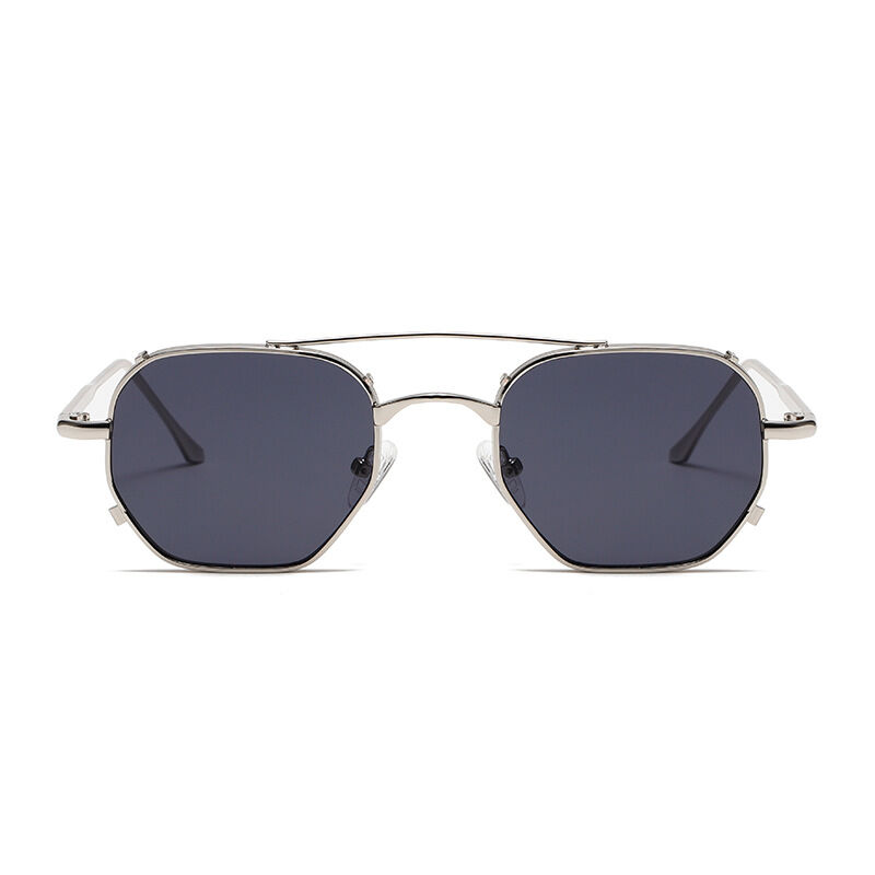 1 Pair Simple Series Daily Solid Color Alloy Women Sunglasses 2