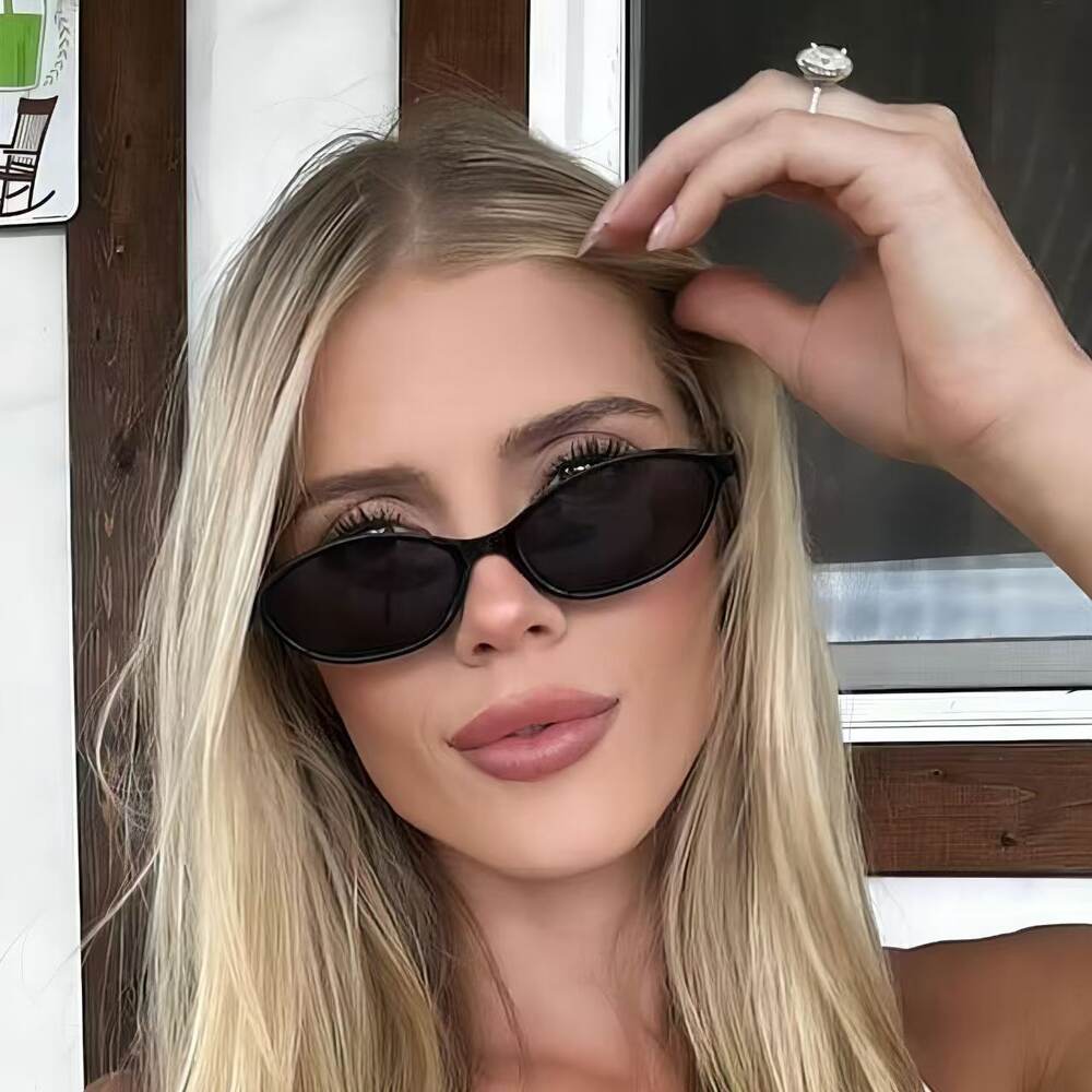 1 Piece Simple Series Casual Solid Color Plastic Women's Sunglasses h5Picture4