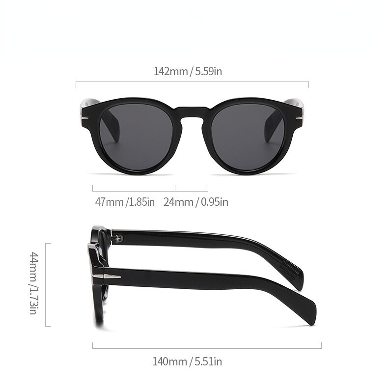 1 Piece Simple Series Retro Solid Color Plastic Women's Sunglasses h5 Picture4